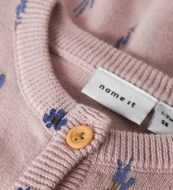 Cardigan - Strik - NbfOhio - Burnished Lilac|Name It Best