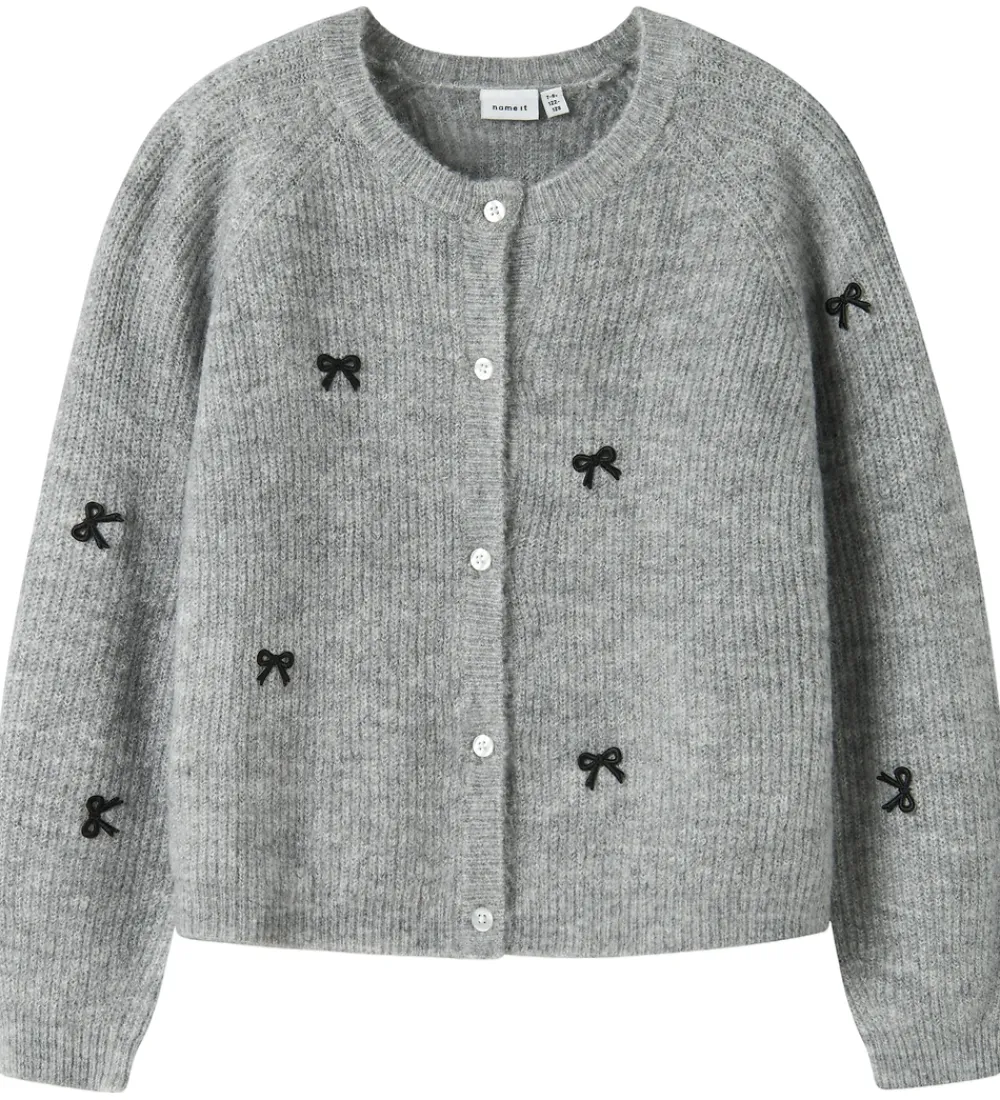 Cardigan - Strik - NkfRifey - Grey Melange|Name It Discount