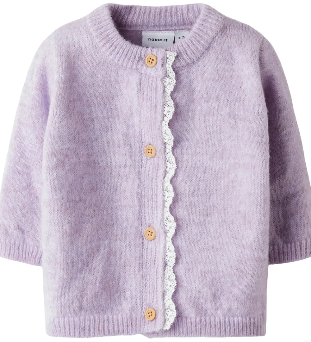 Cardigan - Strik - NbfRikimmi - Keepsake Lilac|Name It Sale