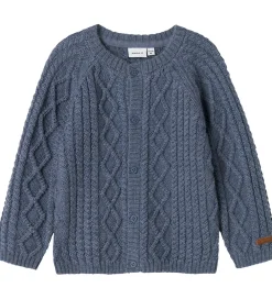 Cardigan - Uld - Strik - NmmWrilla - Folkstone Gray|Name It Best