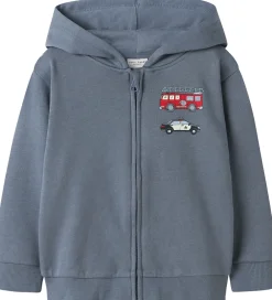 Cardigan m. Hætte - NmmVoltinus - Flint Stone/Fire Truck|Name It Discount