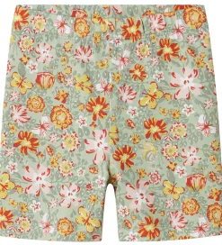 Cykelshorts - NmfVayo - Aqua Gray m. Blomster|Name It Online