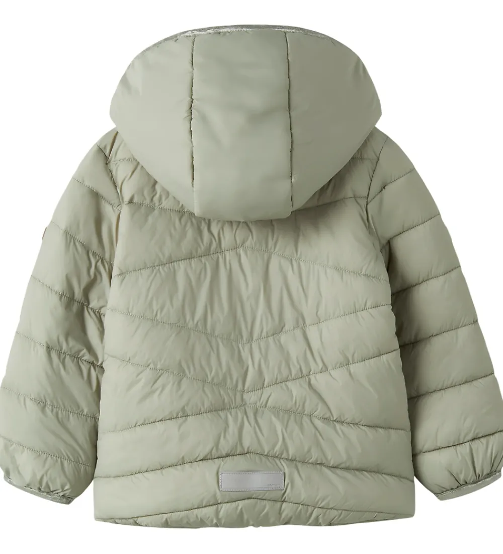 Dynejakke - NmfMarble - Seagrass|Name It Discount