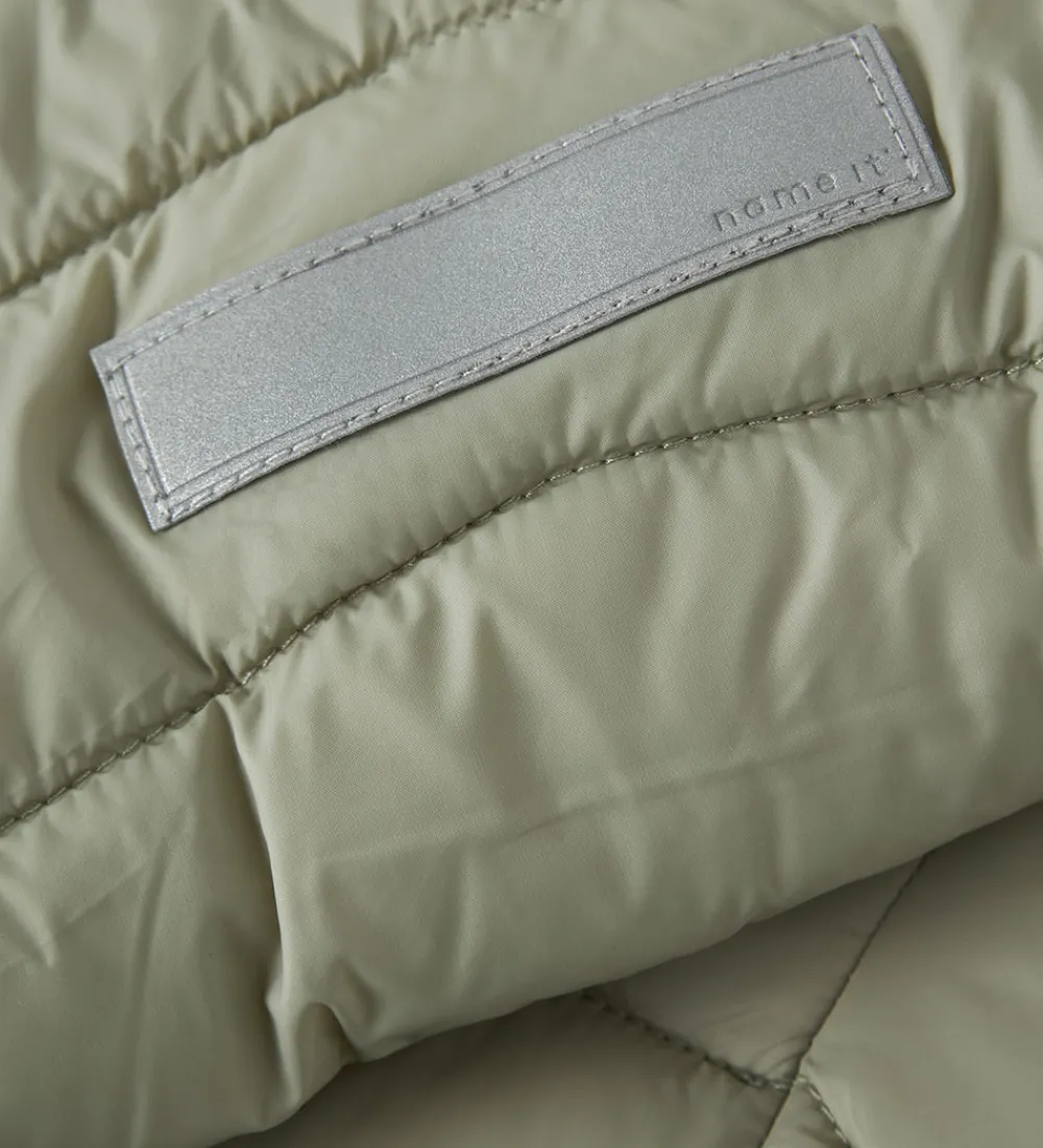 Dynejakke - NmfMarble - Seagrass|Name It Discount