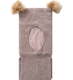 Elefanthue - 2-lags - Uld - Fleece - NmfWlash - Purple D|Name It