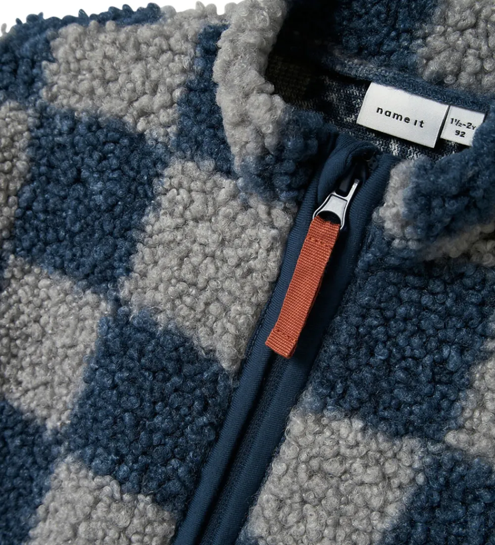 Fleccejakke - Teddy - NmmOrlando - Insignia Blue|Name It Best