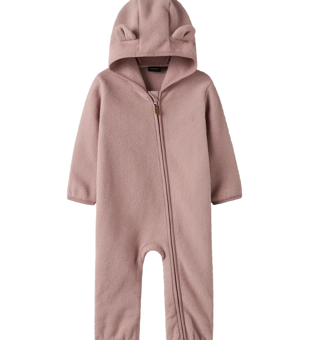 Fleecedragt - NbnMeeko - Woodrose m. Ører|Name It Best