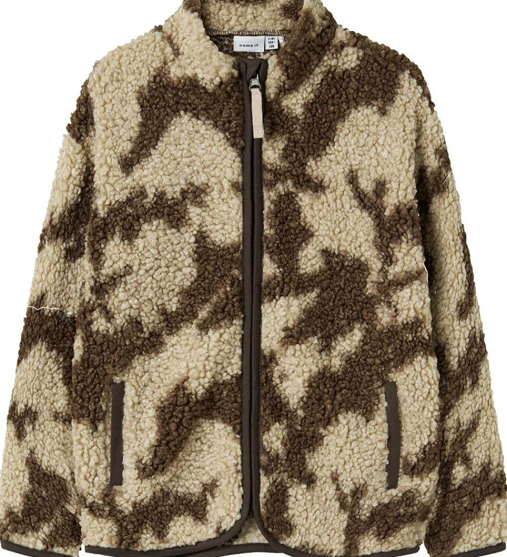 Fleecejakke - NkmOzias - Island Fossil/Delicioso|Name It New