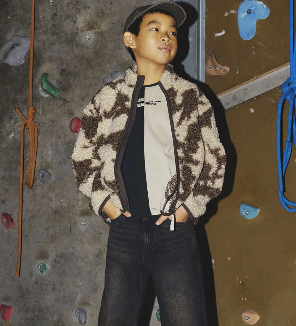 Fleecejakke - NkmOzias - Island Fossil/Delicioso|Name It New