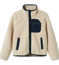 Fleecejakke - NknMattia - Moonbeam/Dark Sapphire|Name It Clearance