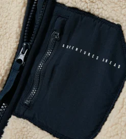 Fleecejakke - NknMattia - Moonbeam/Dark Sapphire|Name It Clearance