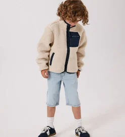 Fleecejakke - NknMattia - Moonbeam/Dark Sapphire|Name It Clearance