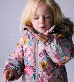 Flyverdragt - Noos - NmfSnow10 - Woodrose/Flower Rabbit|Name It Online