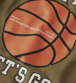 Hættetrøje - NmmKelvin - Dull Gold m. Print|Name It Best