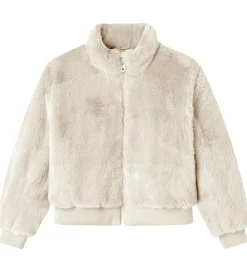 Jakke - Imiteret Pels - NkfMila - Moonbeam|Name It Online