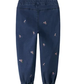 Jeans - NmfRose - Dark Blue Denim/Flower Emb|Name It Outlet
