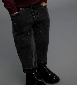 Jeans - Noos - Mom - NmfBella - Medium Grey Denim/Flower|Name It Outlet