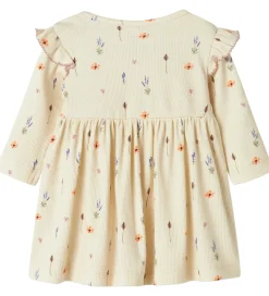 Kjole - NbfOhio - Peyote Melange m. Blomster|Name It Clearance