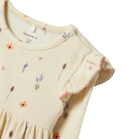 Kjole - NbfOhio - Peyote Melange m. Blomster|Name It Clearance