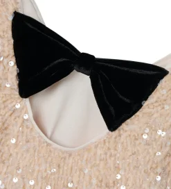 Kjole - NkfRusitta - Jet Stream/Black Bow m. Palietter|Name It New