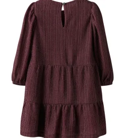 Kjole - NmfRisilk - Burgundy m. Glimmer|Name It Sale