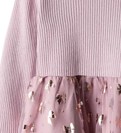 Kjole - Rib/Tyl - NmfRosally - Keepsake Lilac m. Print|Name It Outlet