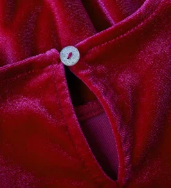 Kjole - Velour - NmfRinne - Jester Red|Name It New