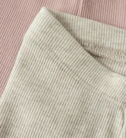 Leggings - 2-pak - NbnKab - Peyote Melange/Sepia Rose|Name It Sale