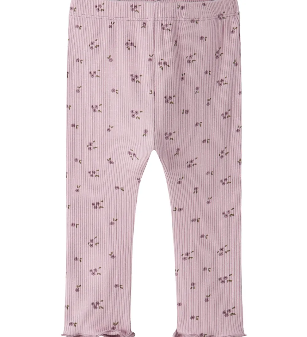Leggings - Rib - NbfSoho - Keepsake Lilac|Name It Clearance