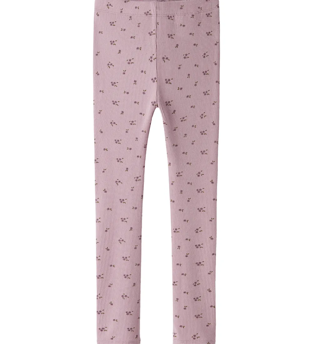 Leggings - Rib - NmfSoho - Keepsake Lilac|Name It Outlet