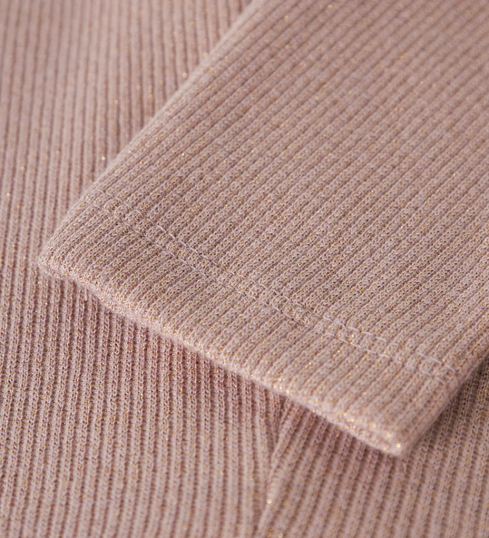 Leggings - Rib - NmfSiclo - Keepsake Lilac m. Glimmer|Name It