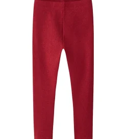 Leggings - Rib - NmfSiclo - Jester Red m. Glimmer|Name It Best