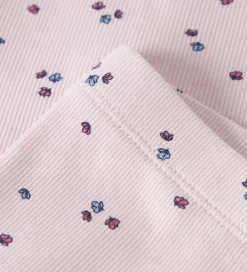 Leggings - Rib - NmfNelia - Cradle Pink m. Blomster|Name It Clearance