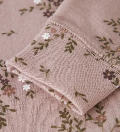 Leggings - Uld - NbfWillow - Shadow Gray/Long Flower|Name It Hot