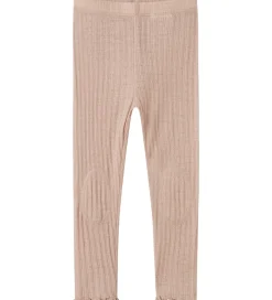 Leggings - Uld/Silke - Rib - NmfWossa - Shadow Gray|Name It Online