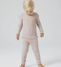 Leggings - Uld/Silke - Rib - NmfWossa - Shadow Gray|Name It Online