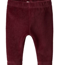 Leggings - Velour - NbfRoxy - Burgundy|Name It New