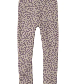 Leggings m. Fleece - NmfDavina - Summer Sand/Leo|Name It Discount