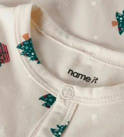 Natdragt - NbnVismas - Whitecap Gray/Xmas AOP|Name It Outlet