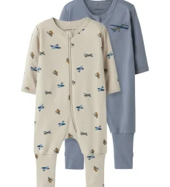 Natdragt - 2-pak - NOOS - NbmNightsuit - Peyote/W/Tradew|Name It Hot