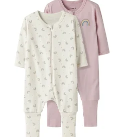 Natdragt - 2-pak - Noos - NbfNightsuit - Jet Stream/W/Bu|Name It Sale