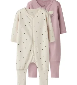 Natdragt - 2-pak - Noos - NbfNightsuit - Summer Sand/W/D|Name It Clearance