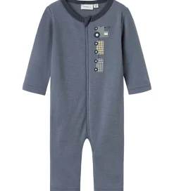 Natdragt - Uld - NbmWillit - Folkstone Gray/TRACTOR|Name It Best