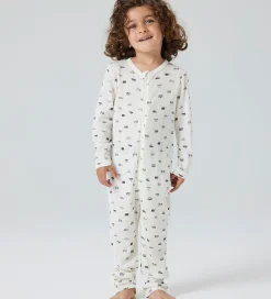 Natdragt - Uld - Rib - NmmWang - Snow White/Small cars|Name It Hot