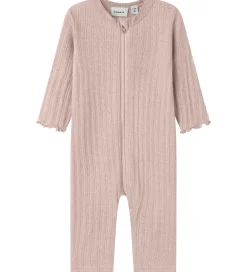 Natdragt - Uld/Silke - Rib - NbfWossa - Shadow Gray|Name It New