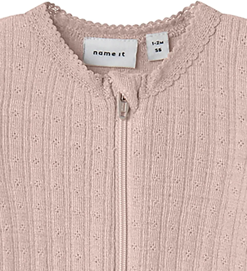 Natdragt - Uld/Silke - Rib - NbfWossa - Shadow Gray|Name It New