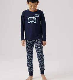 Nattøj - 2-Delt - NkmNightset Game - Dark Sapphire m. Pr|Name It Online