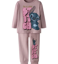 Nattøj - 2-Delt - NmfOlina Stitch - Keepsake Lilac|Name It Discount