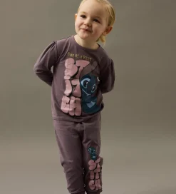 Nattøj - 2-Delt - NmfOlina Stitch - Moonscape|Name It Sale