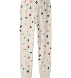 Nattøj - NknVismas - Whitecap Gray/Xmas AOP|Name It Online